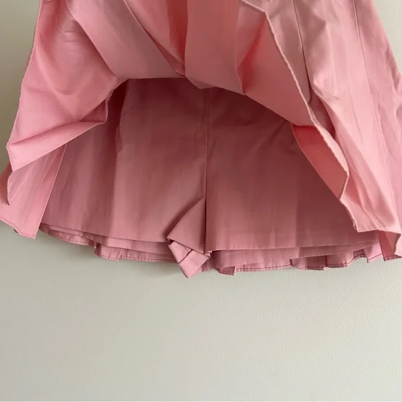 Amanda Uprichard Dixon Skirt in Bloom Pleated Pink Tennis Skirt Medium